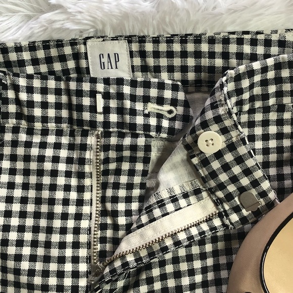 Women’s GAP Slim Crop checkered pants - Picture 5 of 7
